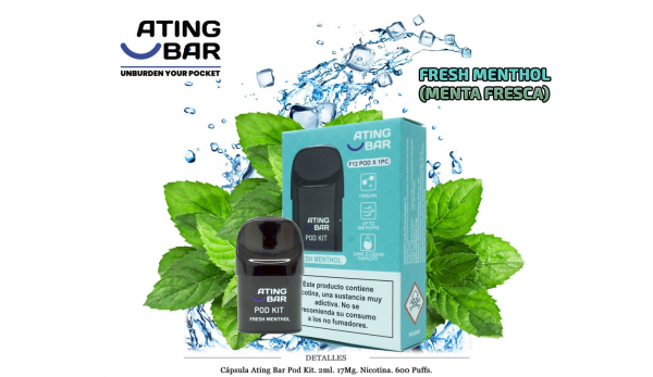 CAPSULA ATING FRESH MENTHOL 17 MG