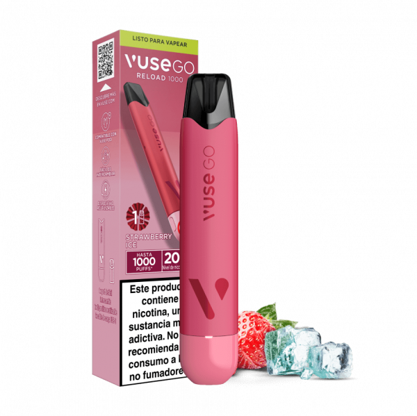 VUSE GO RELOAD 1000 PEN STRAWBERRY ICE 20 MG